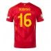 Maillot de foot Espagne Rodri Hernandez #16 Domicile vêtements Europe 2024 Manches Courtes